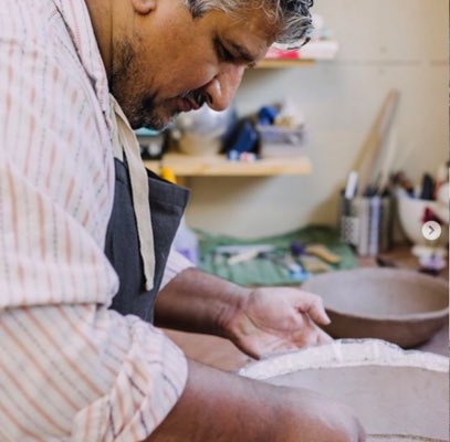 We are really lucky to have Satnam Bains exhibiting as part of #oxonartweeks at Babylon Nurseries Cuxham from 13th May - 18th May