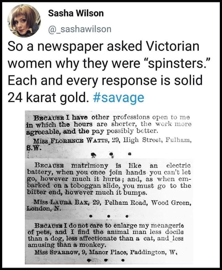 JaneAustenBath's tweet photo. Jane was a Georgian lady and not a Victorian lady, but we think a few of these would bring a smile to her face. Those 'spinsters' were definitely savage in their responses! https://t.co/qsT6XGYq5s