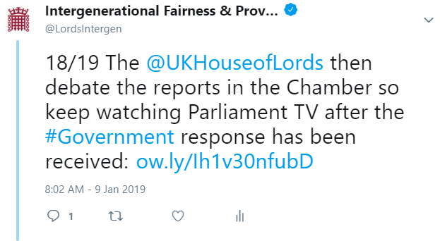 Intergenerational Fairness & Provision Committee tweet media