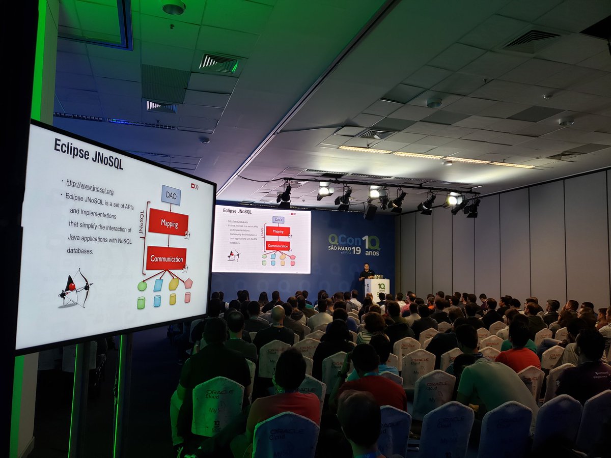 otaviojava's tweet image. A success case with #JakartaEE #JNoSQL #MicroProfile #NoSQL at #QConSP thanks @V2COMoficial by @leomrlima