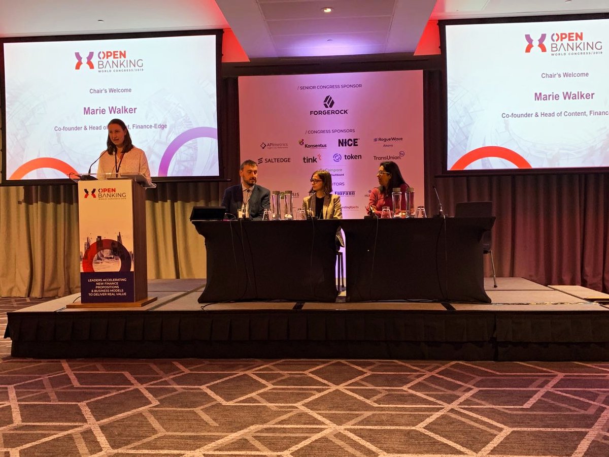 Here is Day 2 of #OpenBankingWorldCongress. <a href="/Lisa_Gutu/">Lisa G</a> participated in a great panel with Nilixa Devlukia (<a href="/UKOpenBanking/">UK Open Banking</a>) and @WayneBlacklock (<a href="/ForgeRock/">ForgeRock (Now Ping Identity)</a>) discussing latest updates on the UK and European #OpenBanking standards and global trends on interoperability.#fintech #APIs