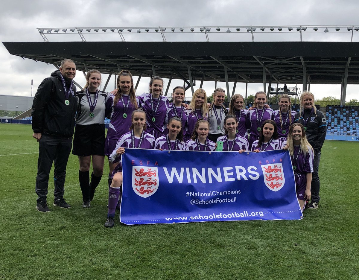 StIvoAcademy's tweet photo. NATIONAL CHAMPIONS! Congratulations to our under 16s on an amazing 12-1 win in the national final at Manchester Ciry Academy Atadium today! 🏆⚽️ #letsgoivo #WeAreAstrea @astreaacademies @SchoolsFootball @huntspost https://t.co/GHXxDTgrTu