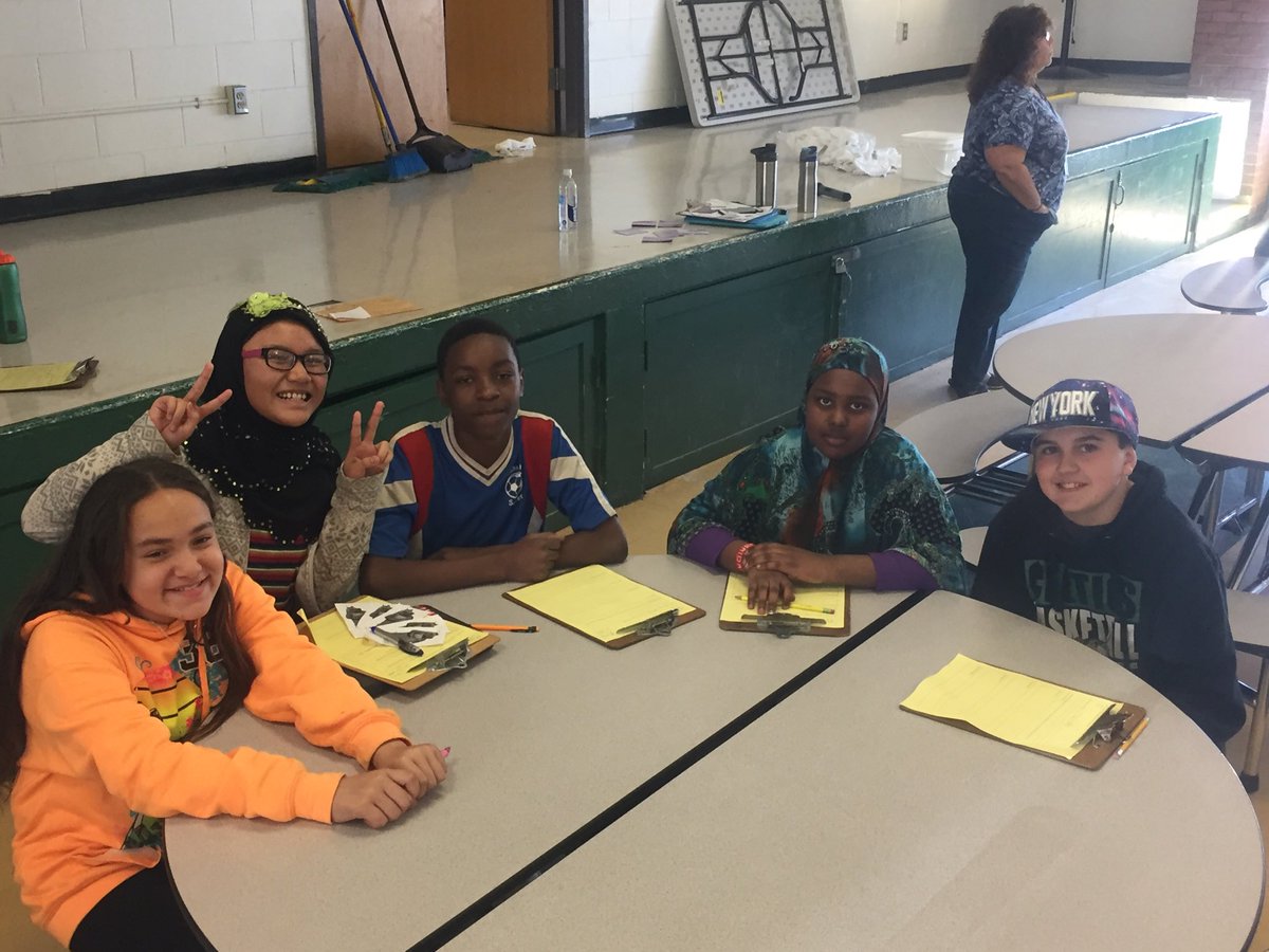 CMS hosts a student group doing PLP work about school lunches. #passionproject