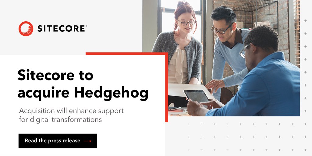 We are committed to helping our customers and partners realize the full potential of the Sitecore product portfolio. With @hhogdev, <a href="/Sitecore/">Sitecore</a> will be better positioned to enable and ensure smooth, successful digital transformations. siteco.re/2VRk6Bs