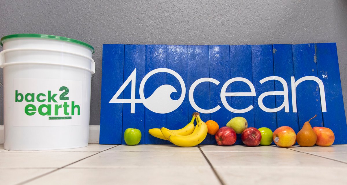back2earthUSA's tweet photo. 🌎back2earth has partnered with the ocean cleanup company @4oceanBracelets to help their Boca Raton HQ, collect, treat and dispose off their food waste correctly. Very exciting! This movement is growing far beyond Miami! 😁
#back2earth #composting #compost #4ocean #zerowaste https://t.co/N08lBp2HzD