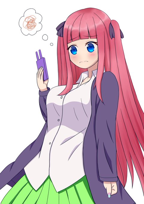 TritamaさんがTwitterに投稿した中野二乃(五等分の花嫁)のイラスト。