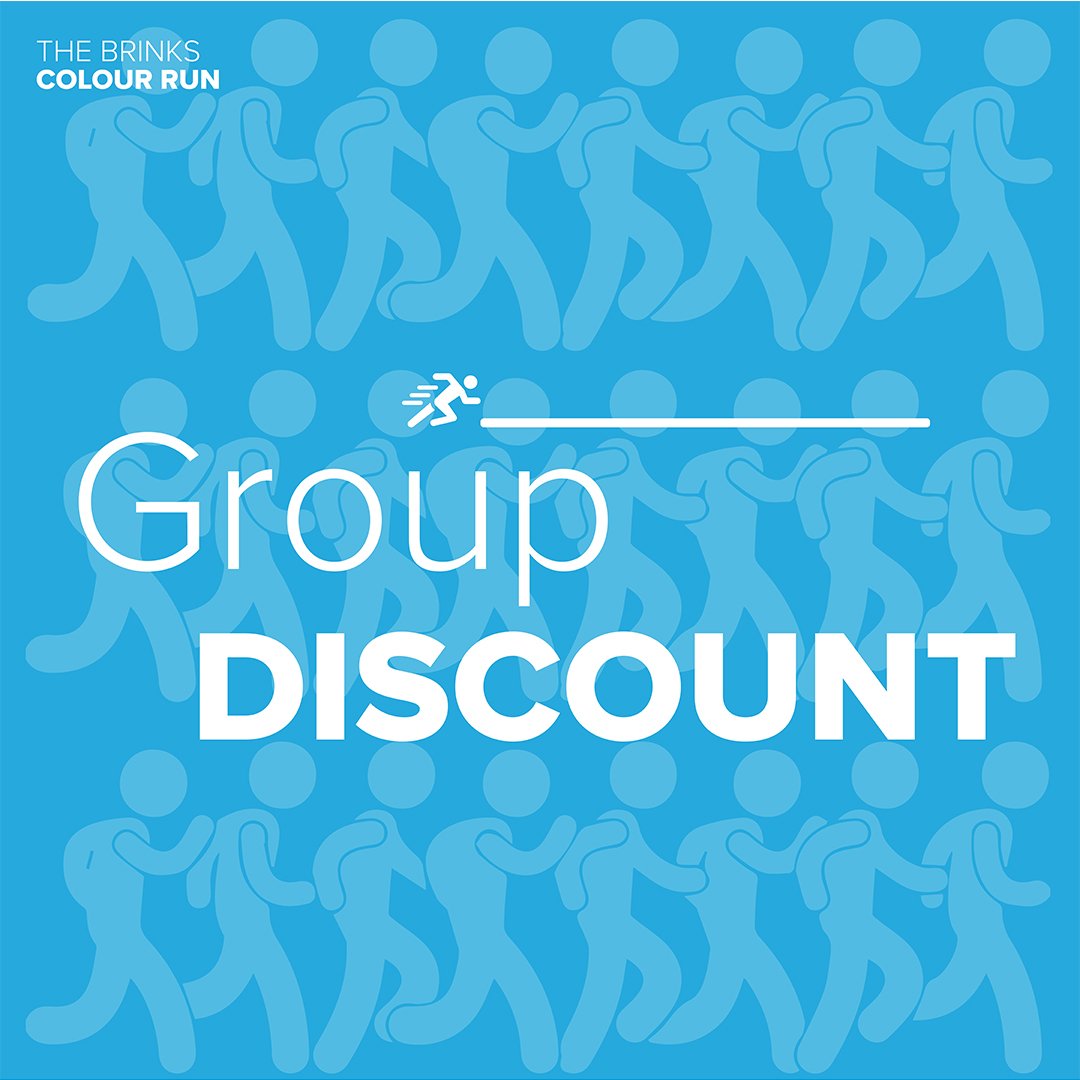 brinkscolourrun's tweet photo. BUY 8 TICKETS AND GET ONE FREE!!

Are you a member of a club, group or an organisation? 🤝 Get your whole team involved and make a great saving!

Groups larger than this should contact us to receive a discount🎟: 01945 580 017 https://t.co/BqaF5FvXIj