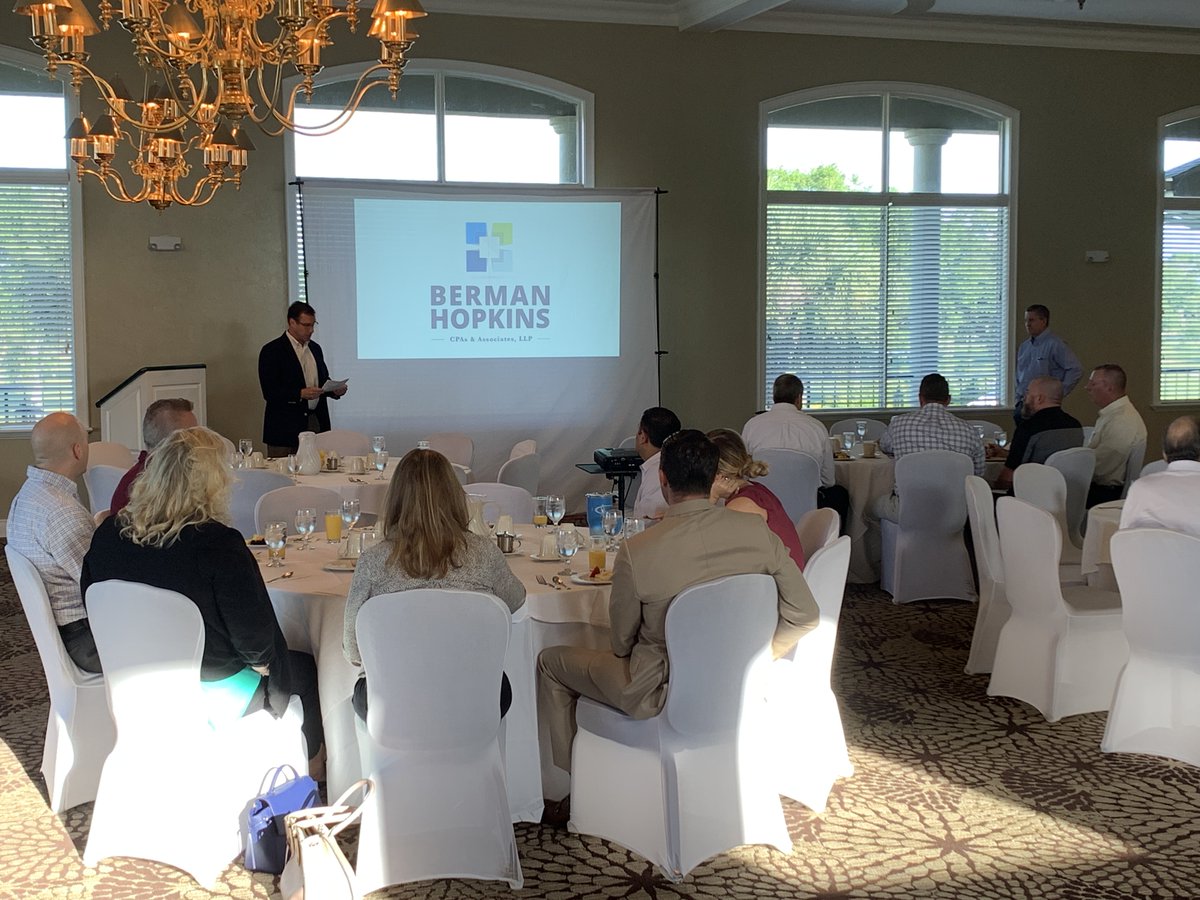BermanHopkins's tweet image. We kicked off our first of two #CyberSecurity seminars today with a great crowd in Rockledge. Thank you all our attendees! 

ORLANDO! We&apos;re heading to you tomorrow! Click the link to register. 👉 conta.cc/2JyVY0b

#BermanHopkins #OrLANtech