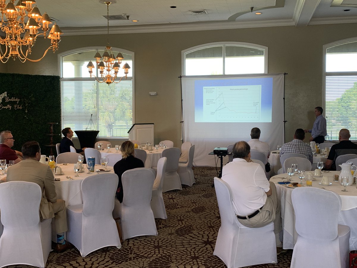 BermanHopkins's tweet image. We kicked off our first of two #CyberSecurity seminars today with a great crowd in Rockledge. Thank you all our attendees! 

ORLANDO! We&apos;re heading to you tomorrow! Click the link to register. 👉 conta.cc/2JyVY0b

#BermanHopkins #OrLANtech