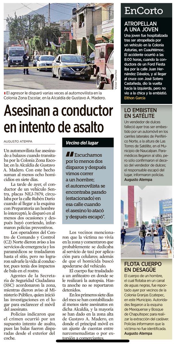 AlanAdameMX's tweet photo. 🆘 Crecen 100% en la #CDMX, 5 delitos de alto impacto: 

🔺Secuestros
🔺Violaciones
🔺Robo en transporte público
🔺Robo a transportista 
🔺Robo a transeúnte 

👉🏼¿Dónde está @Claudiashein?

👉🏼¿Estamos mejor con...? https://t.co/AHOkmyTJm9