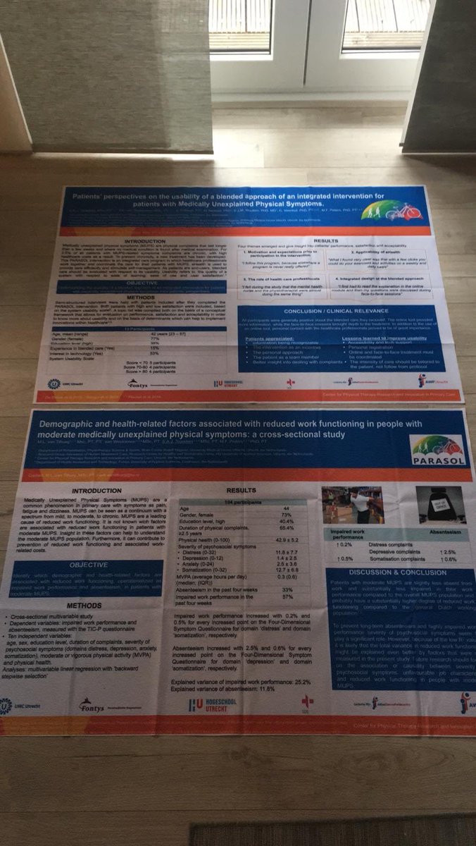 De posters zijn binnen! Wij zijn er klaar voor. Op naar het WCPT in Genève #wcpt2019