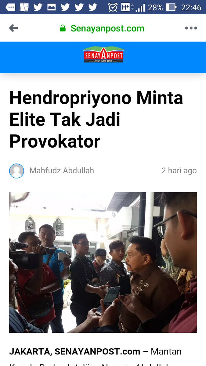 bedesradicals's tweet photo. “Saya ingin memperingatkan bangsa Indonesia, WNI keturunan Arab, supaya sebagai elite yang dihormati masyarakat cobalah mengendalikan diri. Jangan menjadi provokator, jangan memprovokasi rakyat,” kata Hendropriyono..#BubarkanFPI https://t.co/8TVektmWhL