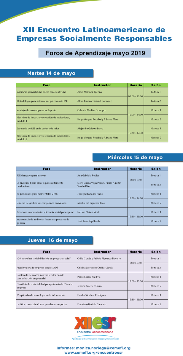 Hanna_Ibarra27's tweet photo. Hablemos de #RSE y #RSG ... los espero este 15 de mayo en el #XIIEncuentroLatinoamericano #ESR en el #WordTradeCenterCiudad de México salón Mixteca 1, 12 30hrs https://t.co/oZTowxdX1A