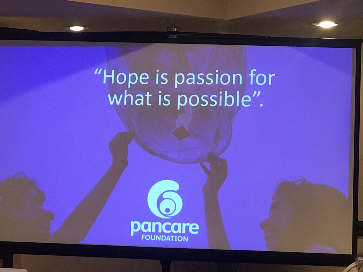 Great quote from <a href="/PancareAus/">Pancare Foundation</a> at the #WPCC meeting! <a href="/PanCAN/">PanCAN</a> #WageHope