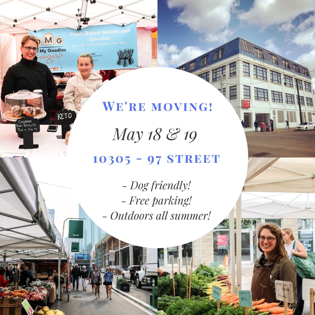 The countdown is on! Only two more weeks before we move into our new year-round home! #yegdt #dogfriendly #summermarket #yegmarkets