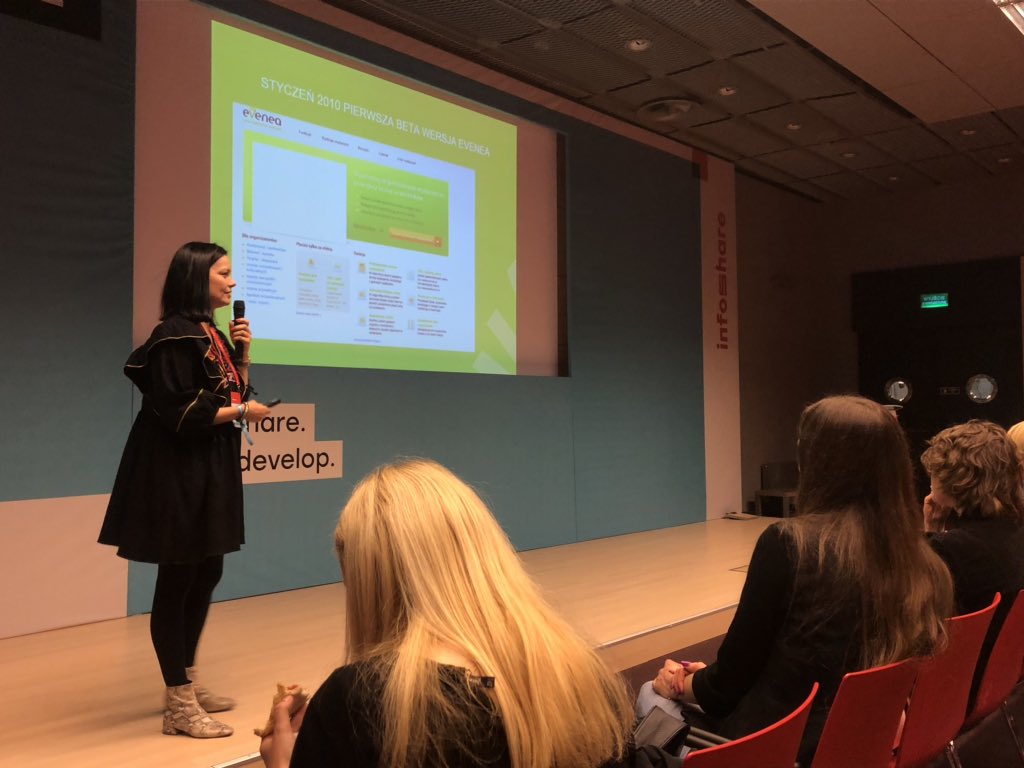 EveneaInfo's tweet photo. Dziś na #CommunityMeetup #InfoShare nasza CMO @maja1308 opowiada o powstaniu @EveneaInfo, budowaniu społeczności oraz organizowaniu wydarzeń! 😊👌🏼 #eventmarketing #społeczność https://t.co/bcsuDEgEn4