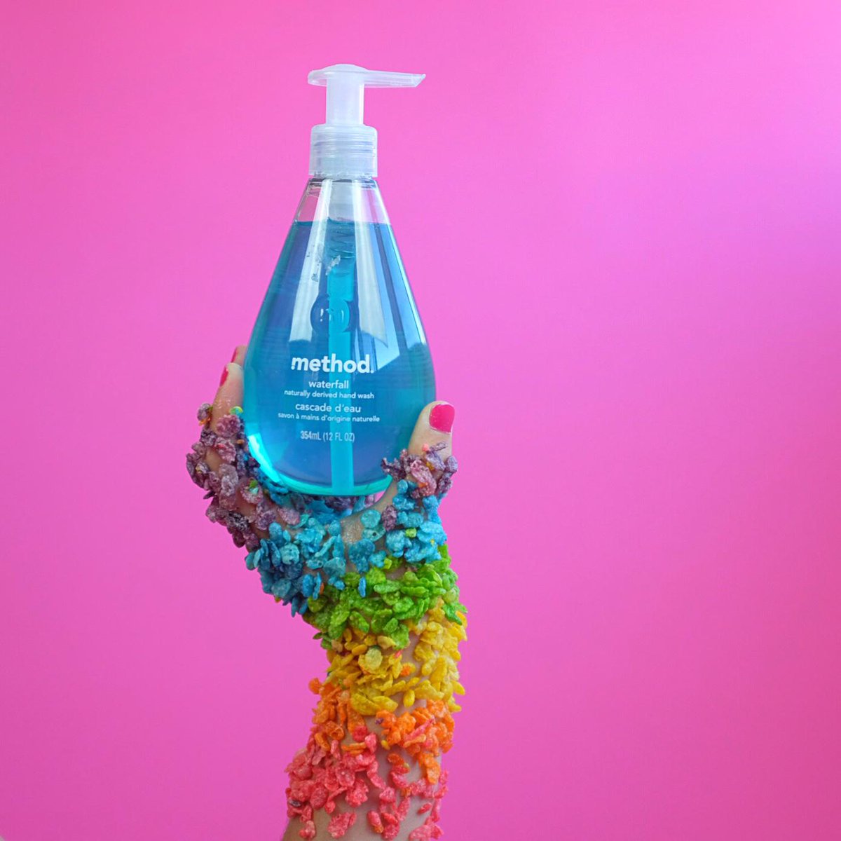 methodproducts's tweet image. we take soap very cerealously. ✋ #mymethod #handwash #fightdirty