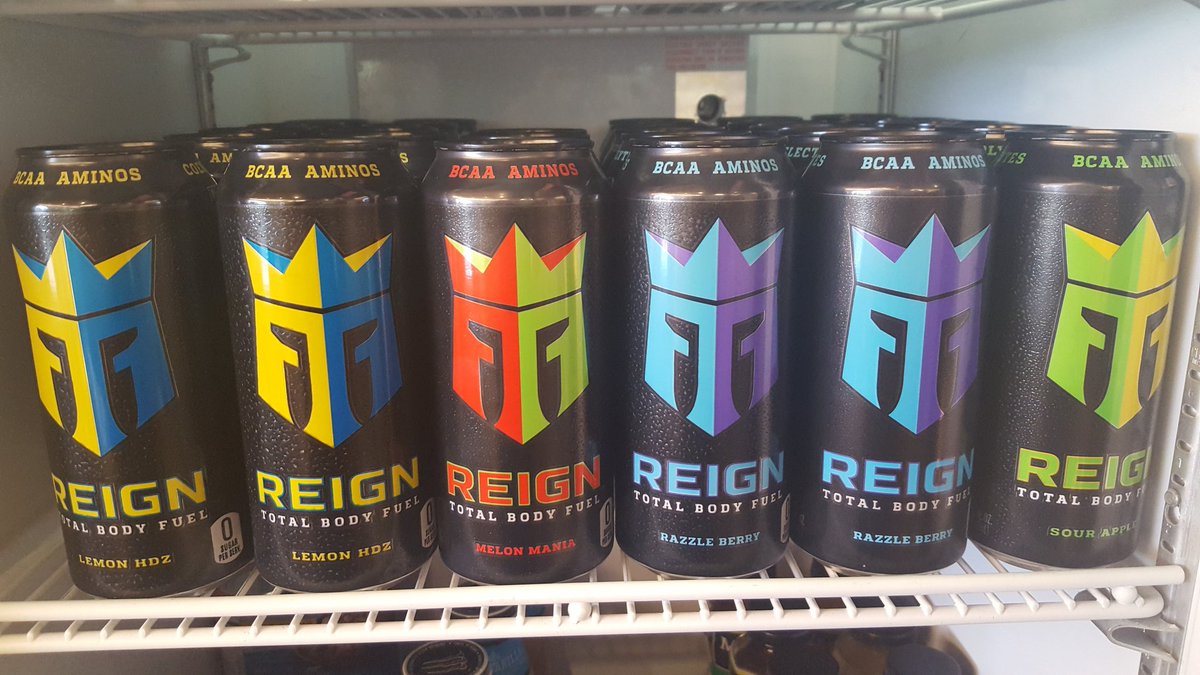 WarriorPitStop's tweet photo. Just got in some new flavors of @ReignBodyFuel! Check out this lineup! Mention #WarriorsMakeItReign and you can purchase one for $2 (save 50 cents)
Offer good thru 5/10/19
Limit one per transaction. 
#GoWarriors https://t.co/1MNwI3pzBV
