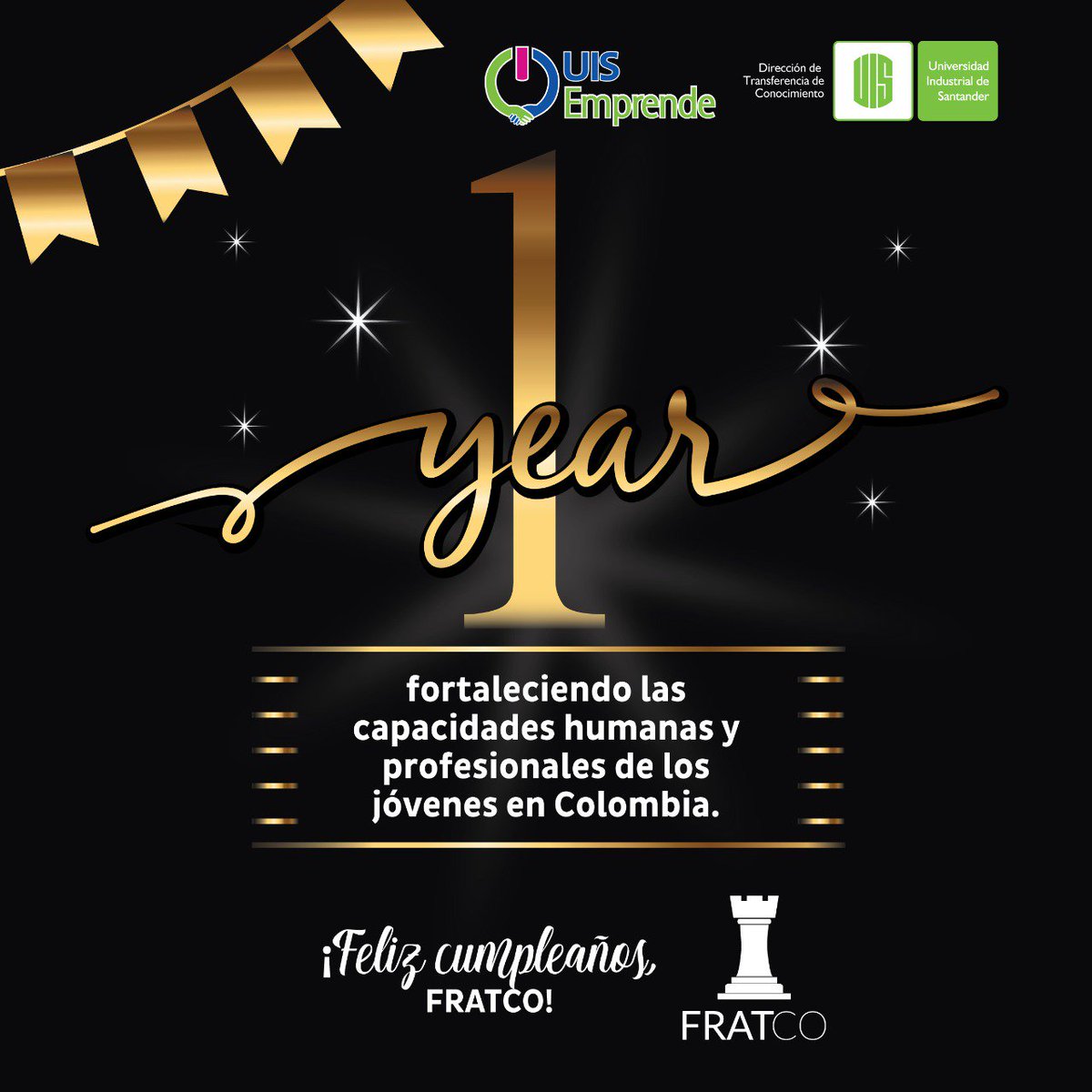 EmprenderUIS's tweet photo. Gracias por su gran aporte en la construcción de un país con más oportunidades para nuestros jóvenes y emprendedores. Felicidades a nuestro aliado @fratco 🎉 https://t.co/TJQvTF2Pl2