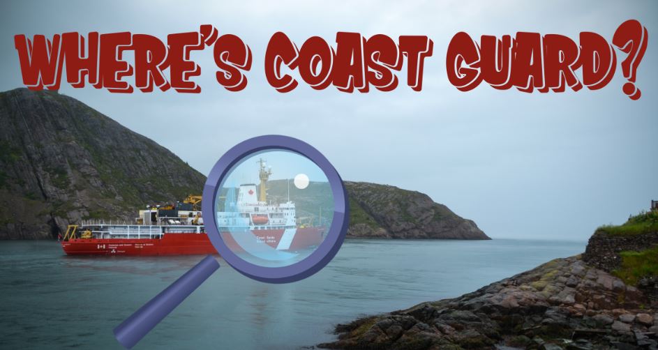 CoastGuardCAN's tweet photo. We’re kicking off our very own version of “Where’s Waldo!” Introducing…. “Where’s Coast Guard 🚢?” Have you spotted us recently 🔍? Let’s start this off on the West Coast – which of our assets can you snap 📸 a picture of? Tag us in your photos! #CatchMeOnTheCoast #SeaTheRed https://t.co/Uq2PgsFosy