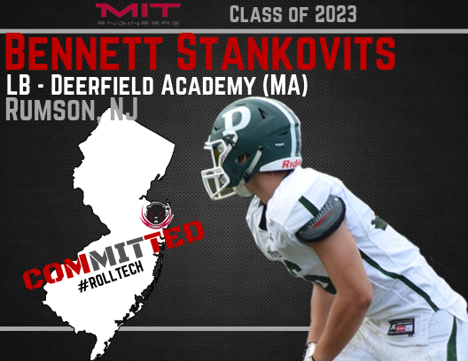 MITFootball's tweet image. Double the party for @bstankovits19 from @DABigGreenFB #ComMITted to both Football and Lax!  #RollTech #MITFootball 🏈🥍‼️Welcome to the familieS!