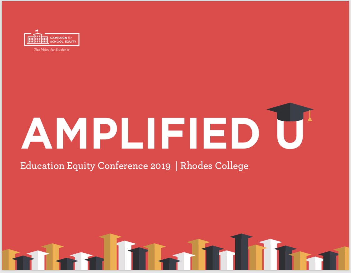 ForSchoolEquity's tweet image. Tickets for #Amplifiedu2019 are on sale now. Don&apos;t miss the chance to attend a great event for students, parents, educators and advocates. Get your ticket here: eventbrite.com/e/amplified-u-…