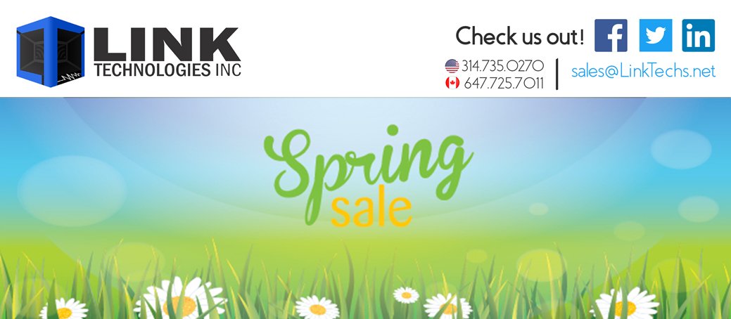 Our Spring sale is on!  Be sure to sign up for our newsletters to get the latest sales! linktechs.net/productcart/pc…