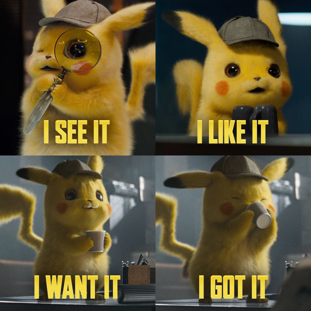 #PokemonDetectivePikachu น้อนนนนนนนนนนนน น้องน่ารักจนไม่ได้โฟกัสที่เนื้อเรื่องเลย ไม่ใช่แฟนโปเกม่อน ก็ดูสนุก เพราะมัน “น่ารักกกกกกก” (เสียงสอง) ไรอัน เรย์โนลด์ส เป็นพิคาชูได้น่าเอ็นดูที่สุด ดูแล้วอยากเอาน้องกลับบ้าน ปิก้าปิก้า 🥰 #Movietwit #DetectivePikachu