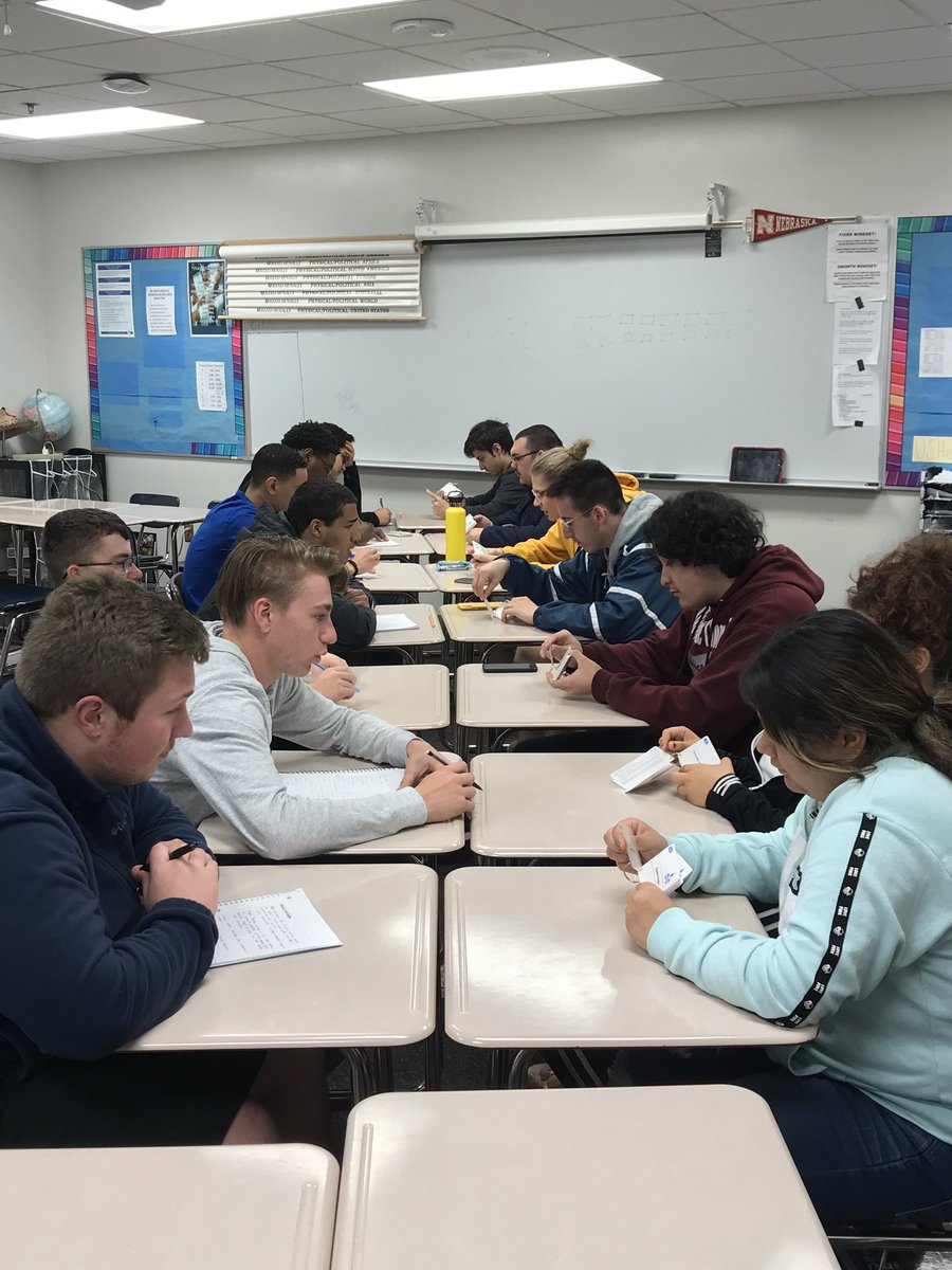 APUSH kids reviewing for the big AP History exam on Friday! #apush <a href="/ChieftainNation/">Bellevue East</a>