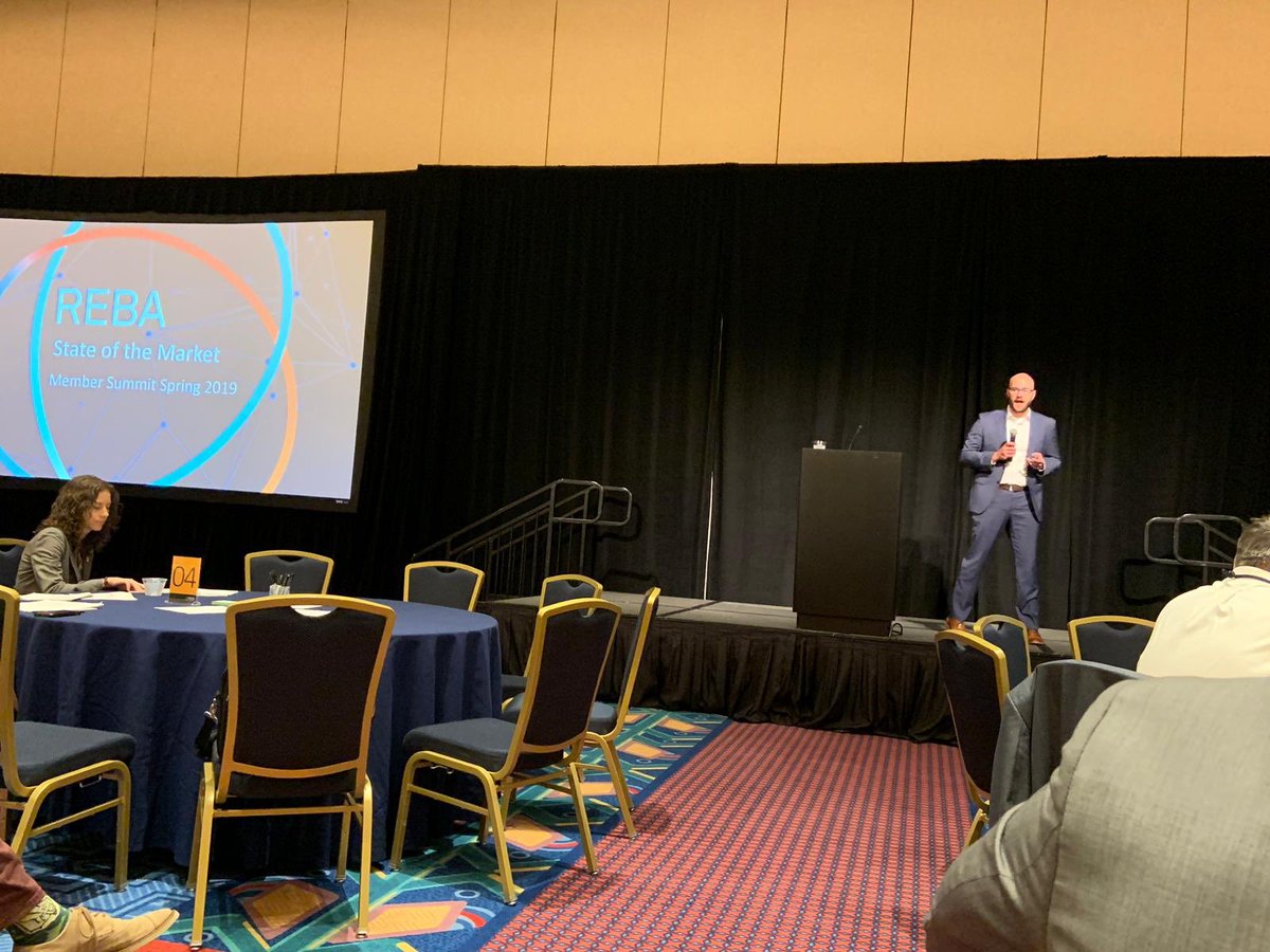 CEBAPower's tweet photo. Kevin Haley, Director at REBA, kicked off the State of the Market, providing insights on key renewable #energy market trends, including #offshorewind #zerocarbon #resilience #storagedeployment #socialimpact and more! #TuesdayThoughts @cleantechkev https://t.co/ISqYh4wgkV