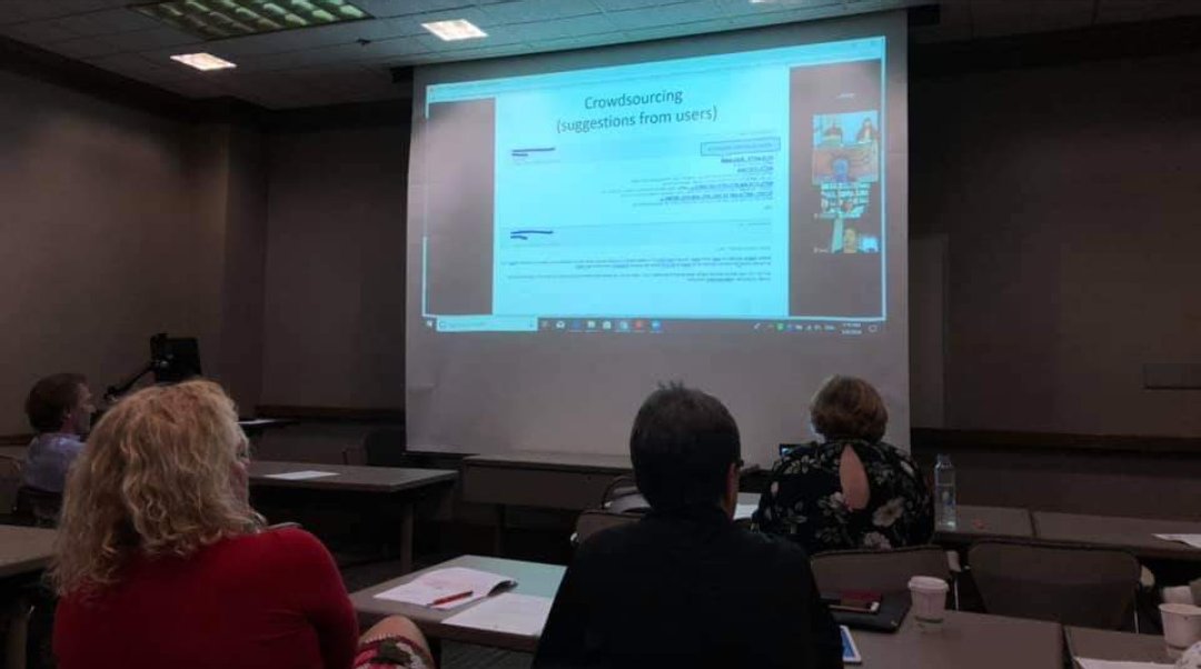 elexis_eu's tweet photo. Online presentations on #neologisms from Korea, Israel, Greece and Spain. Connecting lexicographers from different continents - in true #Globalex (and ELEXIS) spirit! #DSNA2019 https://t.co/8ABWJcBBkk