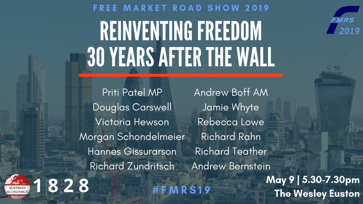 pritipatel's tweet photo. Looking forward to the Free Market Road Show &amp; discussions on reinventing freedom in Europe. Join us: https://t.co/mNcsqfMT0M… #FMRS19 @1828uk The time has come for a new generation of political leaders to champion the great liberating forces of freedom, capitalism &amp; democracy.. https://t.co/ToZRdley9U