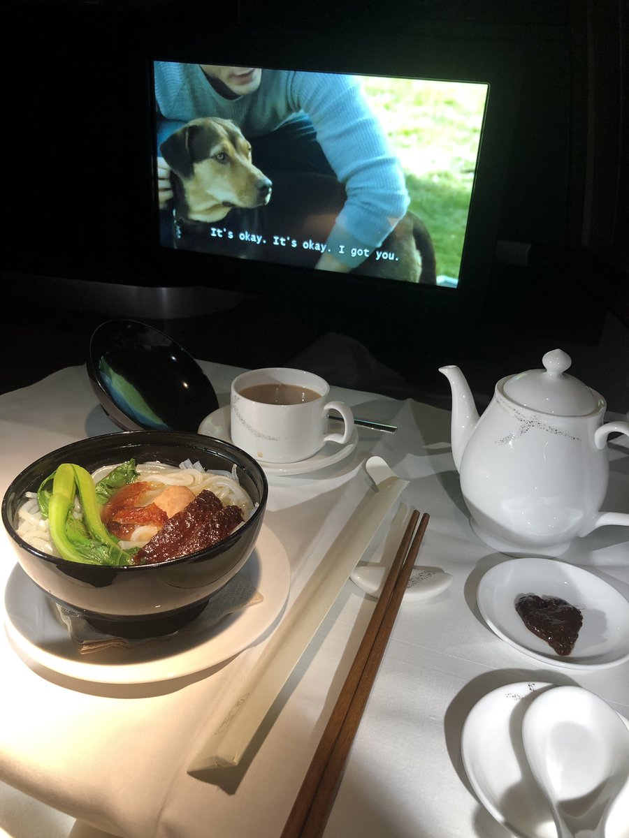 Dan Dan (@dannyairways) on Twitter photo What’s than having Roast Duck Noodles on <a href="/cathaypacific/">Cathay Pacific</a> thank you for the great service 😍 What’s than having Roast Duck Noodles on <a href="/cathaypacific/">Cathay Pacific</a> thank you for the great service 😍