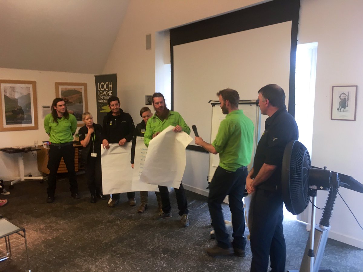 LochLomondCEO's tweet photo. And we close the day with some amazing #NationalPark #litterfix pitches from the @lomondtrossachs teams. So many good ideas to take forward to reduce #litter and get everyone involved. Looking forward to putting them into action https://t.co/RB5XL1pW2L