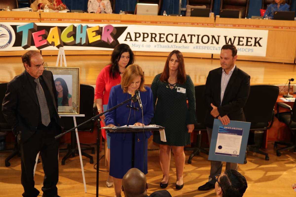MDCPS's tweet photo. Honoring the late Mary Ann Gil-Alonso, a.k.a “Wonder Woman,” for her transformative educational leadership and selfless dedication to her students, staff, and peers at @MDCPS. #MDCPSinspires https://t.co/GLsjP1VwNu