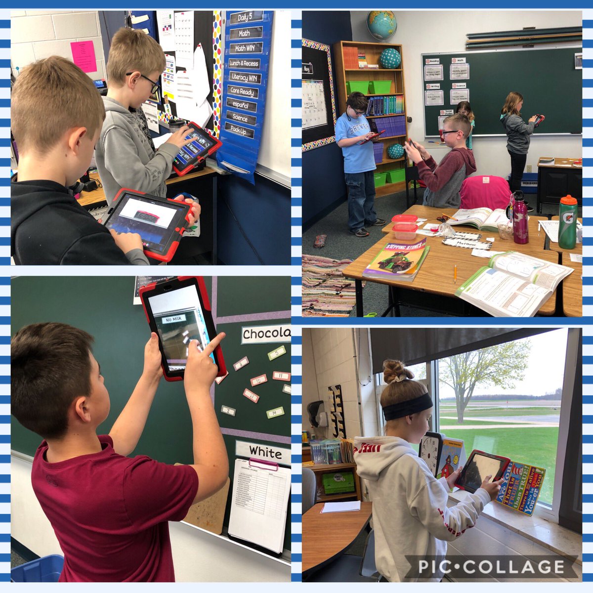 Finding parallel and perpendicular lines in the classroom today for math! #raiderstrong <a href="/MsLindahl4/">Mrs. Novak</a> <a href="/PCSD_LN/">Lannoye Elementary</a>