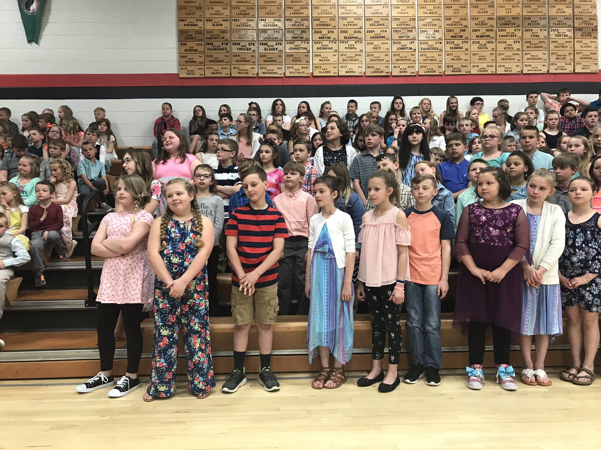 3rd graders doing a fantastic job singing last night at the Spring Sing!