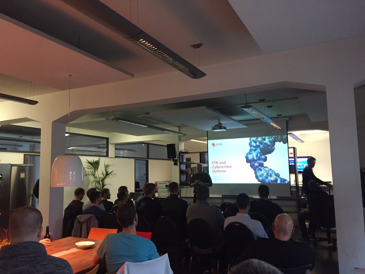 KathiSlz's tweet image. Let&apos;s start with @MartinRoesler at today&apos;s #TrustinTechCGN 
Topic today: FTR and #Cybercrime Defense

#TrustinTech