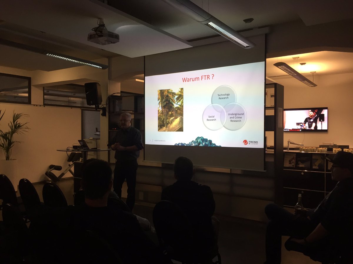 KathiSlz's tweet image. Let&apos;s start with @MartinRoesler at today&apos;s #TrustinTechCGN 
Topic today: FTR and #Cybercrime Defense

#TrustinTech