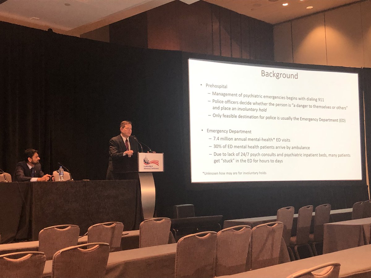 DanaImMD's tweet image. Inspiring talk on EmPATH Units / alternative destinations for patients with psychiatric crises by @TarakTrivedi and Dr. Scott Zeller! This is the future of EM! @EmergencyDocs #LAC19