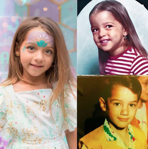 Telemundo's tweet photo. ¡Qué bonita familia! ¿A quién crees que se parece más @alaia? A su mamá @adamarilopez o a su papá @ToniCosta 🦋💕 https://t.co/zisniX7UlT