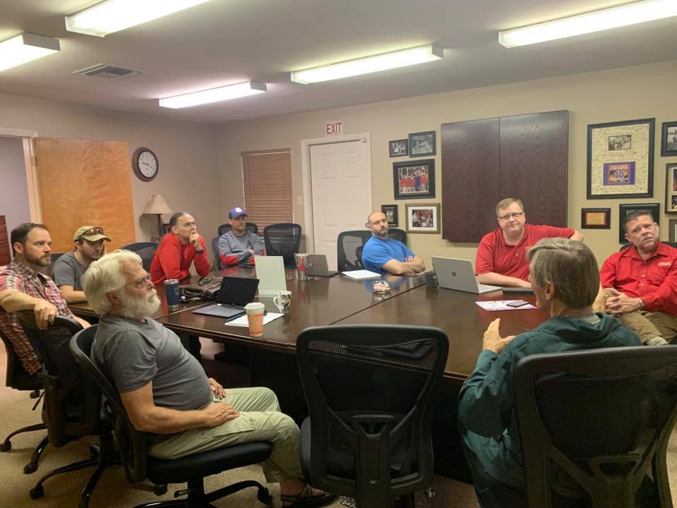 NBCavernsTX's tweet photo. A quick meeting before our team makes the trip to the uncharted! We’re hoping they have a safe and exciting adventure🙏 #Domepitexpedition https://t.co/6aEAlwZ8Y6