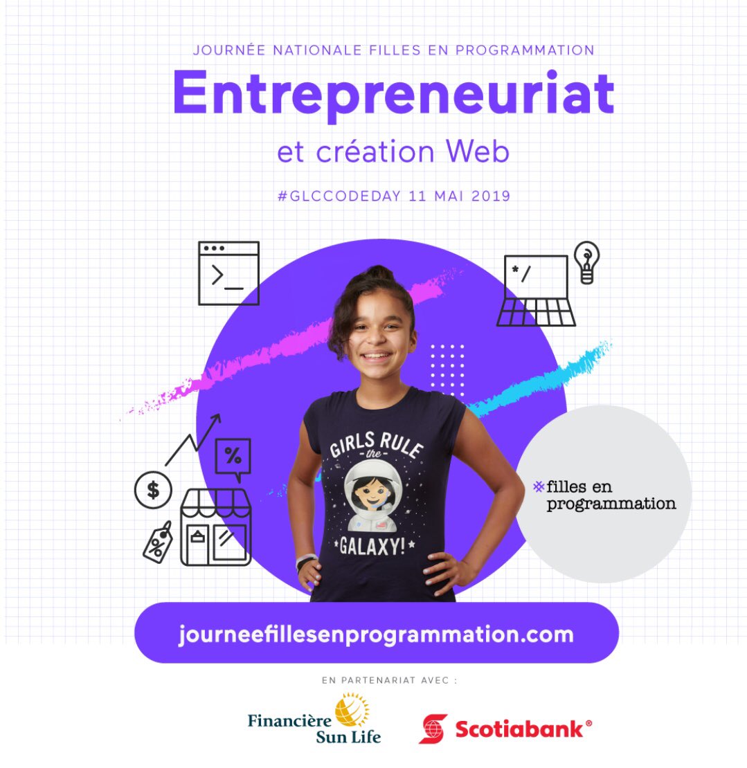 ISABBBE's tweet image. ❗️On y est presque❗️Atelier de programmation parent/enfant 11 mai 13:00 à 16:00: Entrepreneuriat et création web. En formule donation de 1$ à 30$ ou GRATUITE ! Ville de Québec-inscriptions ici: bit.ly/2UKZyuZ
Merci ❤️
@banquescotia
@SunLifeQC
@coveo
@BentleySystems
