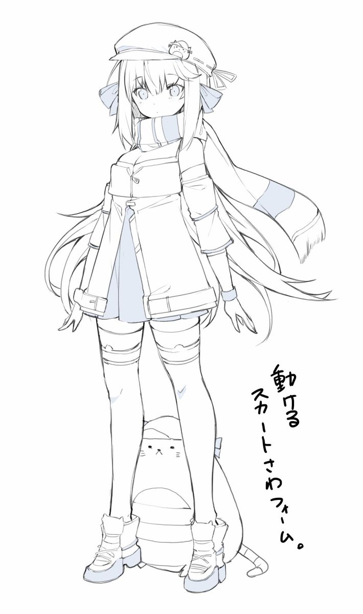 沙和ちゃんです。2枚目は動きたくない沙和ちゃん。
#サワ絵さん 