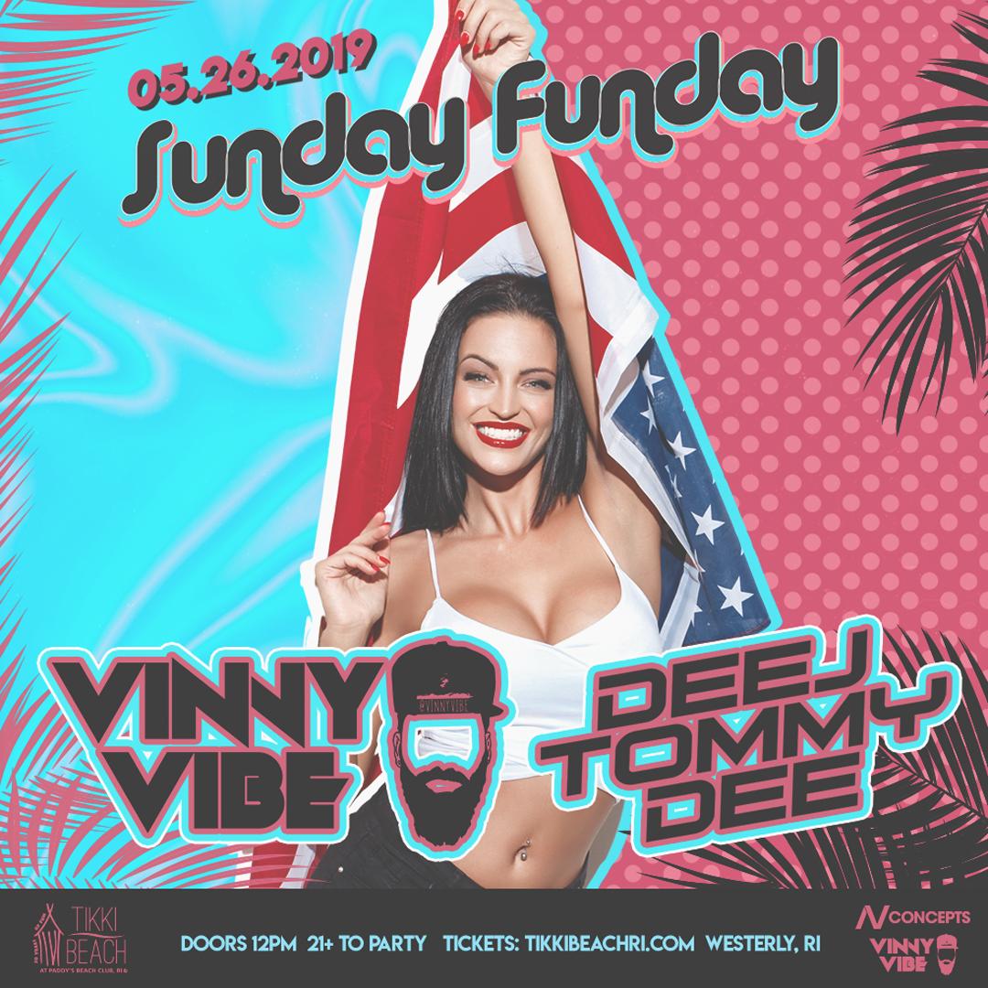 NVConcepts's tweet photo. ANNOUNCEMENT - We're kicking off this summer with a BANG for #SundayFunday at @tikkibeachri! Check out our first round of parties and join us in the sand 😎🏖👙  

@vinnyvibe | @deejtommydee | @DanteTheDon | @LoudLuxury | @DUDEnGUY 

Tickets - https://t.co/8Sc9kfhbsp https://t.co/9yJHfPdVqj