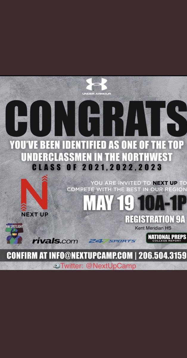 koledennelson's tweet photo. Excited to say that i have been invited to the next up camp @NextUpCamp https://t.co/oPjNyeDv1B