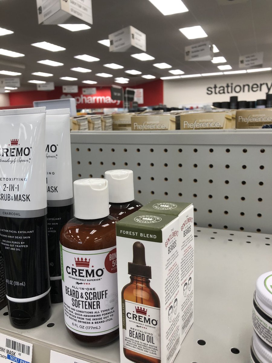 rbmeador88's tweet photo. @cremocompany @cvspharmacy listened to my plea! CVS now Sells Cremo products! Shampoo! Body wash! Face scrub! And my personal favorite... beard products! #beardboldly https://t.co/hbp4MkXnp1