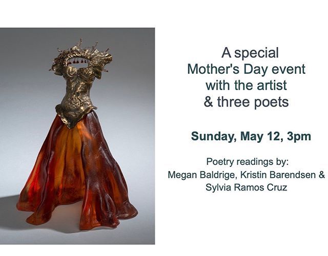 Special Mother’s Day event this Sunday, May 12th at 3pm. Meet the artist Linda Mae Tratechaud &amp; poetry readings by Megan Baldrige, Kristin Barendsen &amp; Sylvia Ramos Cruz!
.
.
.
#mothersday #sculpture #poetry #artopening #canyonroad #santafe #art #artist