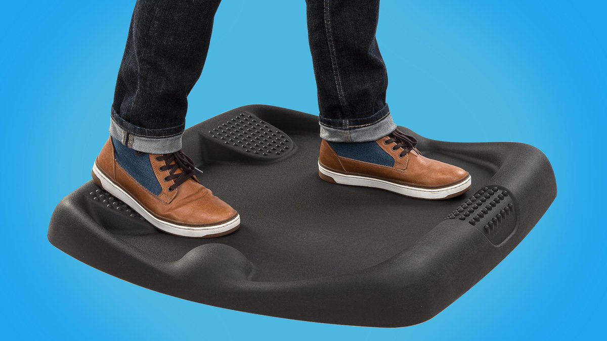 Built-in power wedges, massage mounds, and a front rest bar make the E7 Active Anti-Fatigue Mat the most versatile standing desk mat around. Stand more comfortably, for longer periods, and then stretch and vary your posture more than ever before!

bit.ly/THSE7MAT