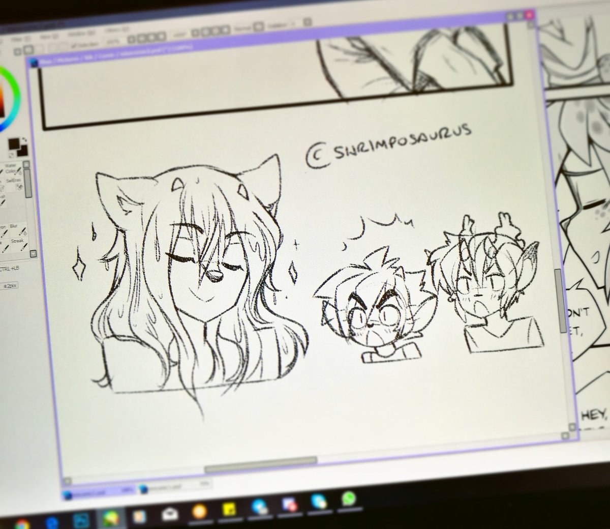 Seeing Sasha's horns only when his hair is wet...!! #rikdik #rikdikcomic